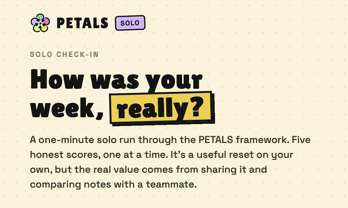 Try PETALS Solo